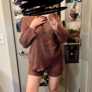 ✨ Free People Beach Sweater & Shorts Set – Size M ✨